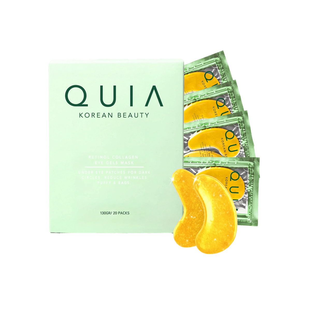 Quia Collagen Eye Patches for Dark Circles & Puffiness - Quia Korean Beauty