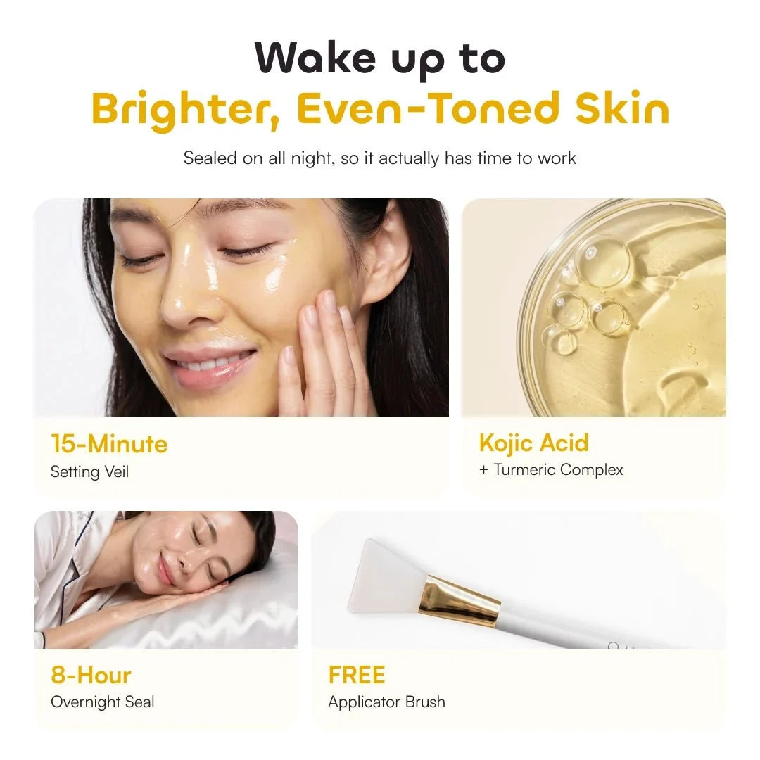 Quia Turmeric & Kojic Acid Overnight Mask - Quia Korean Beauty