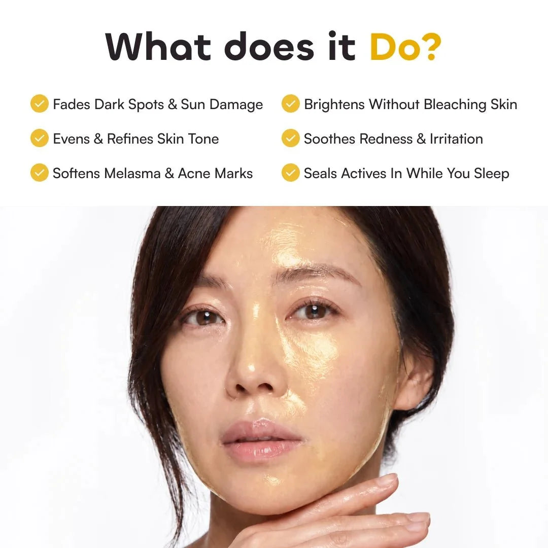 Quia Turmeric & Kojic Acid Overnight Mask - Quia Korean Beauty
